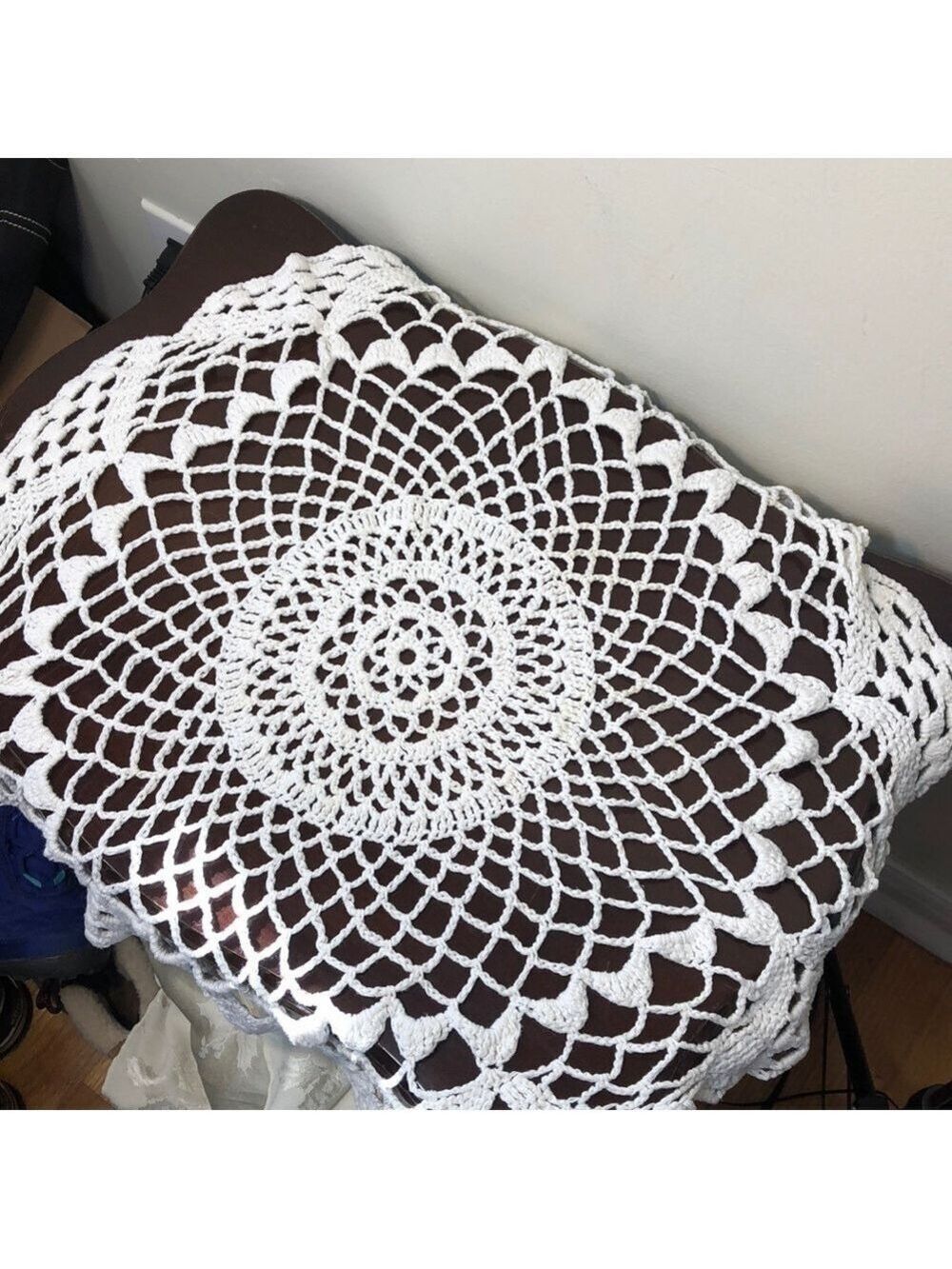 Floral Crochet Doily Large
